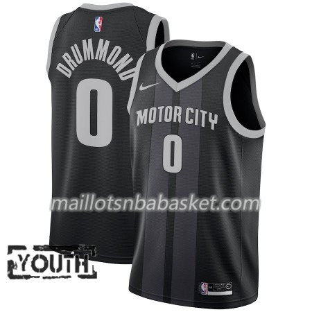 Maillot Enfant Detroit Pistons Andre Drummond 0 2018-19 Nike City Edition Noir Bleu Swingman Maillot Enfant Detroit Pistons Andre Drummond 0 2018-19 Nike City Edition Noir Bleu Swingman